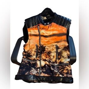 NY Designer Patricia Field leather vest